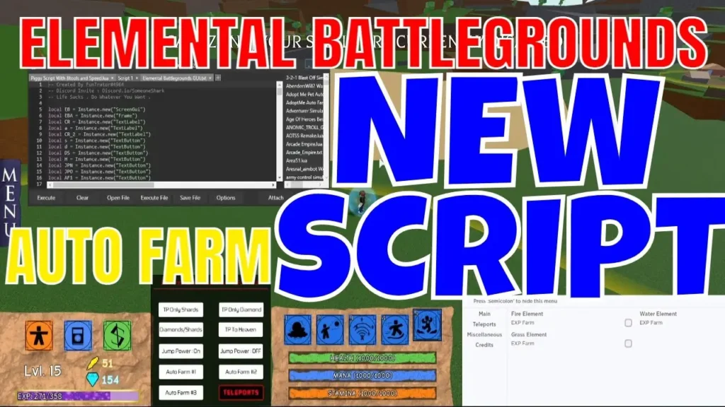 Elemental Battlegrounds Script