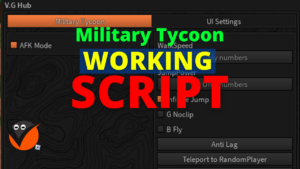 Military Tycoon Script Roblox