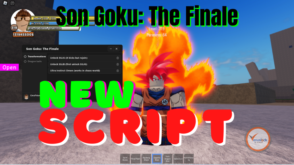 Son Goku The Finale Script New