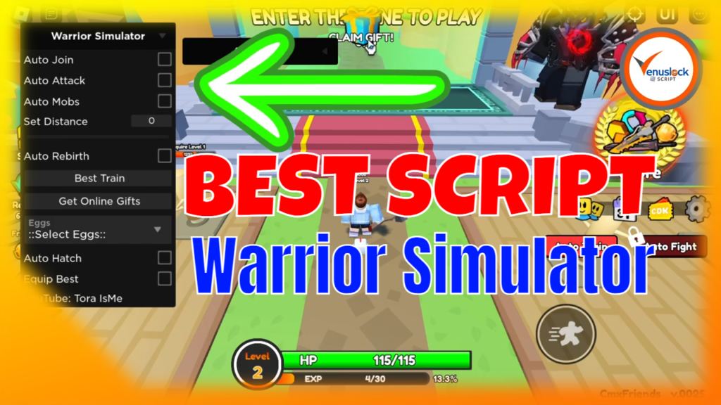 Warrior Simulator Beta Script