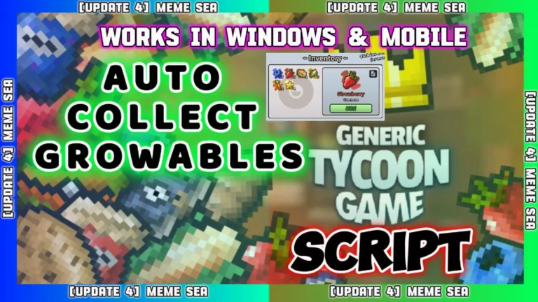 Generic Tycoon Game Script | Auto Collect Growables